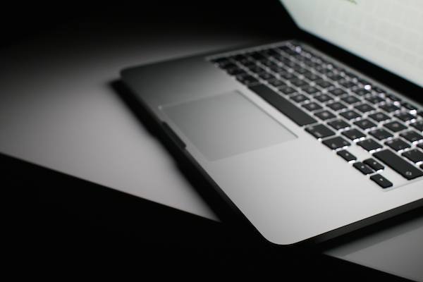 Website Design - Black and white laptop
